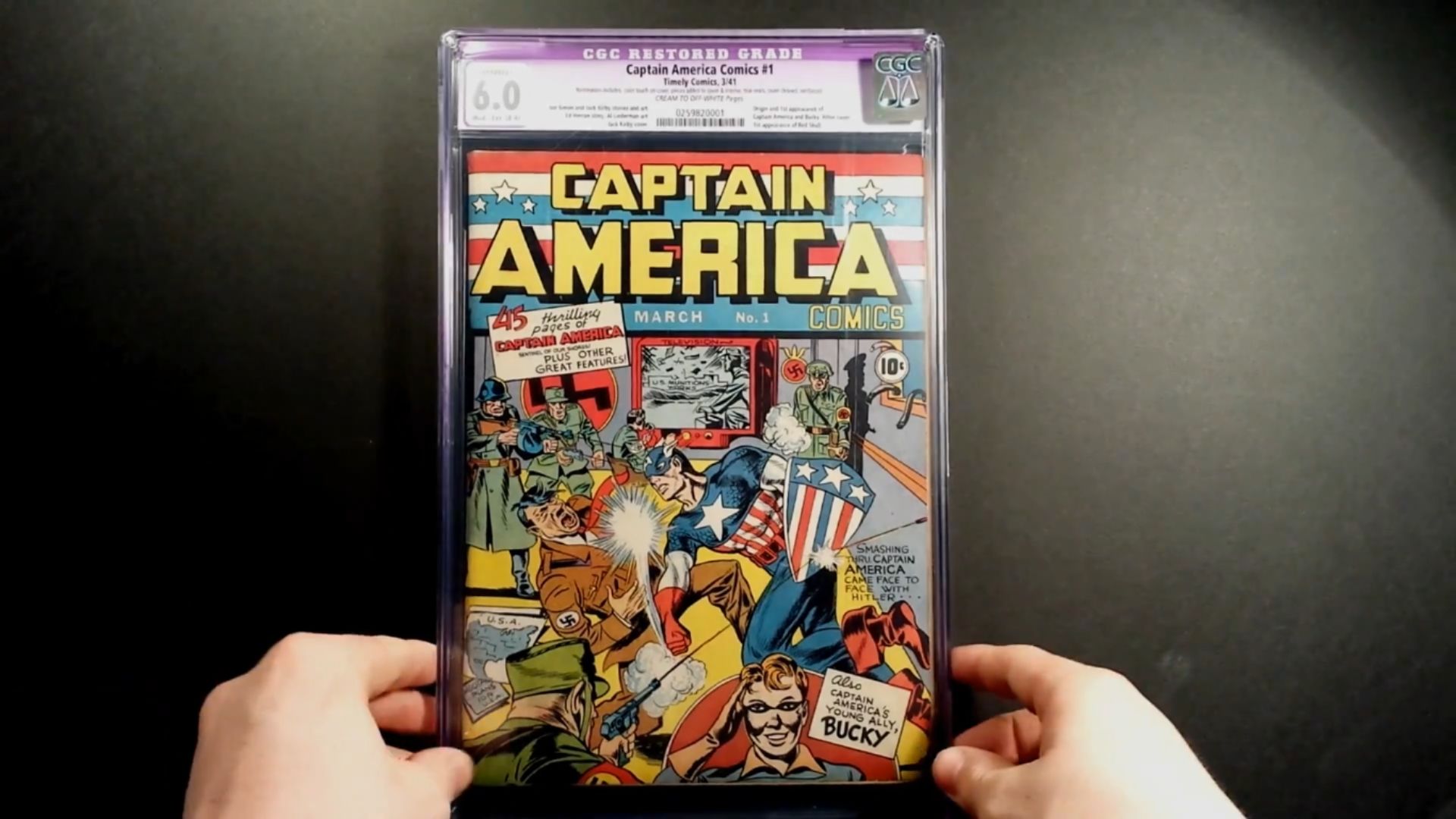 4. Captain America Comics #1: 3,12 millions de dollars