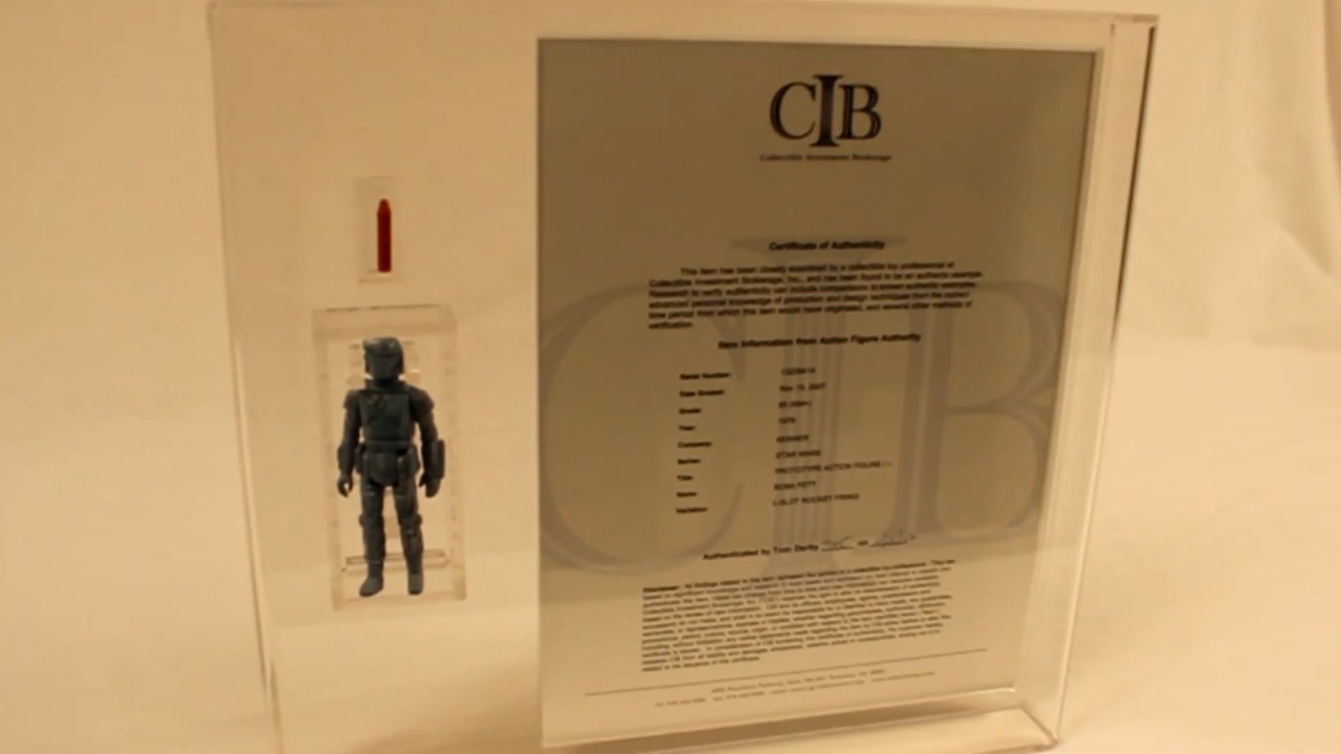 9. Prototype de Boba Fett tiré par une fusée de Star Wars: 1,34 million de dollars