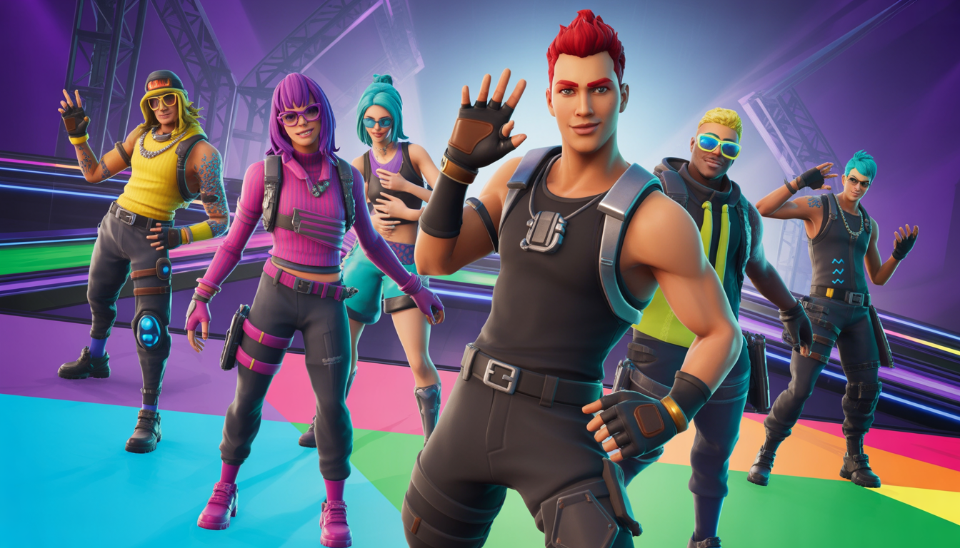 7. Fortnite: Skins, danses et célébrité instantanée