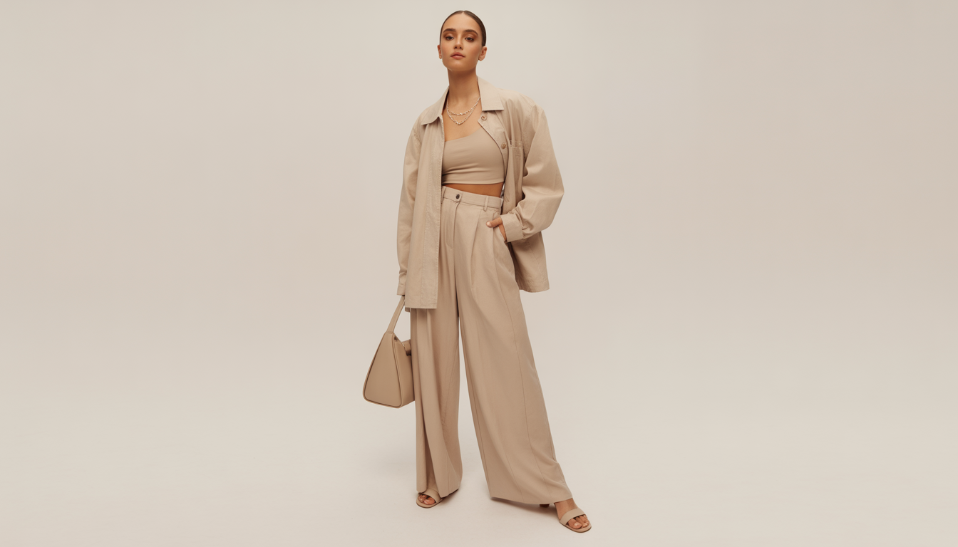 8. Le look monochrome beige