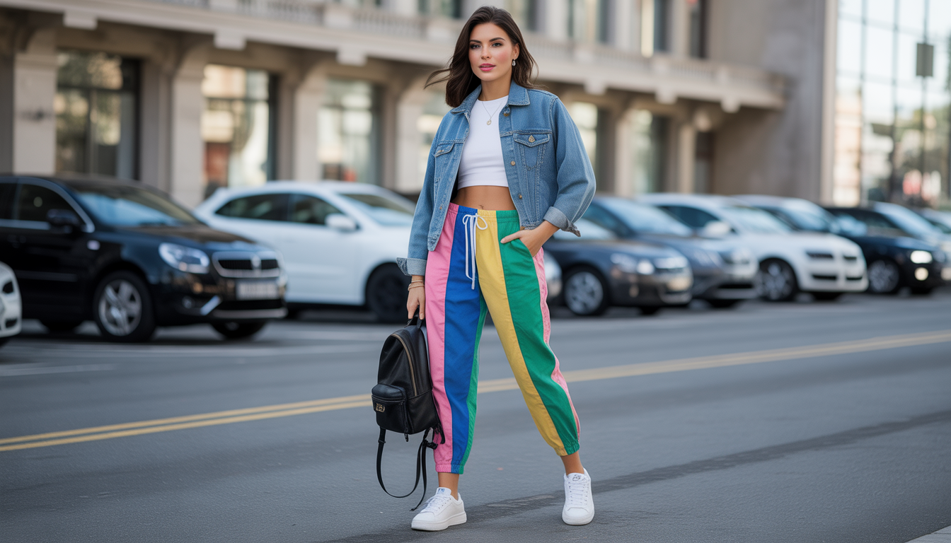 13. Le look sporty chic avec jogging stylé