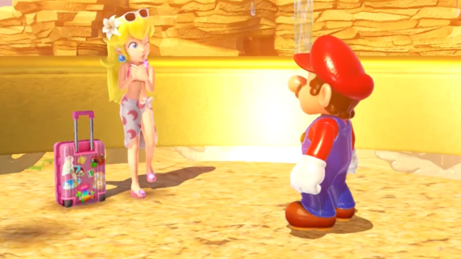 6. Mario et Peach dans Super Mario