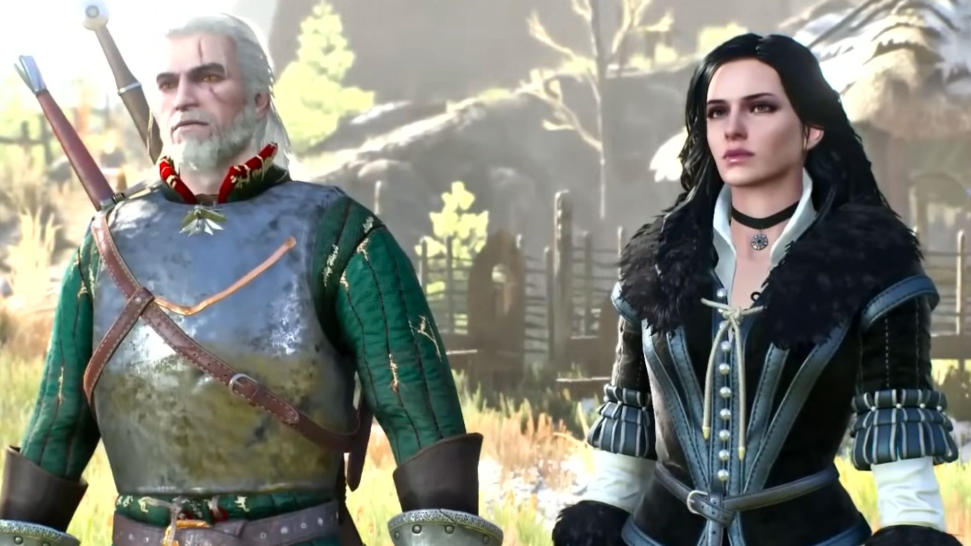 1. Geralt et Yennefer dans The Witcher 3