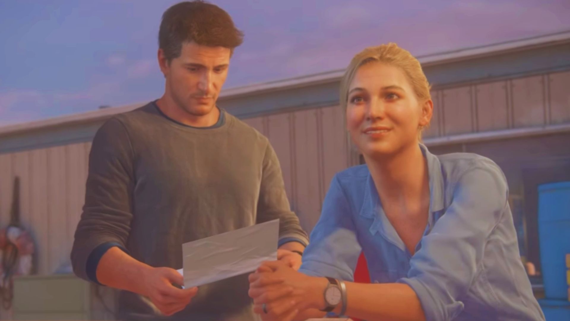 2. Nathan Drake et Elena Fisher dans Uncharted