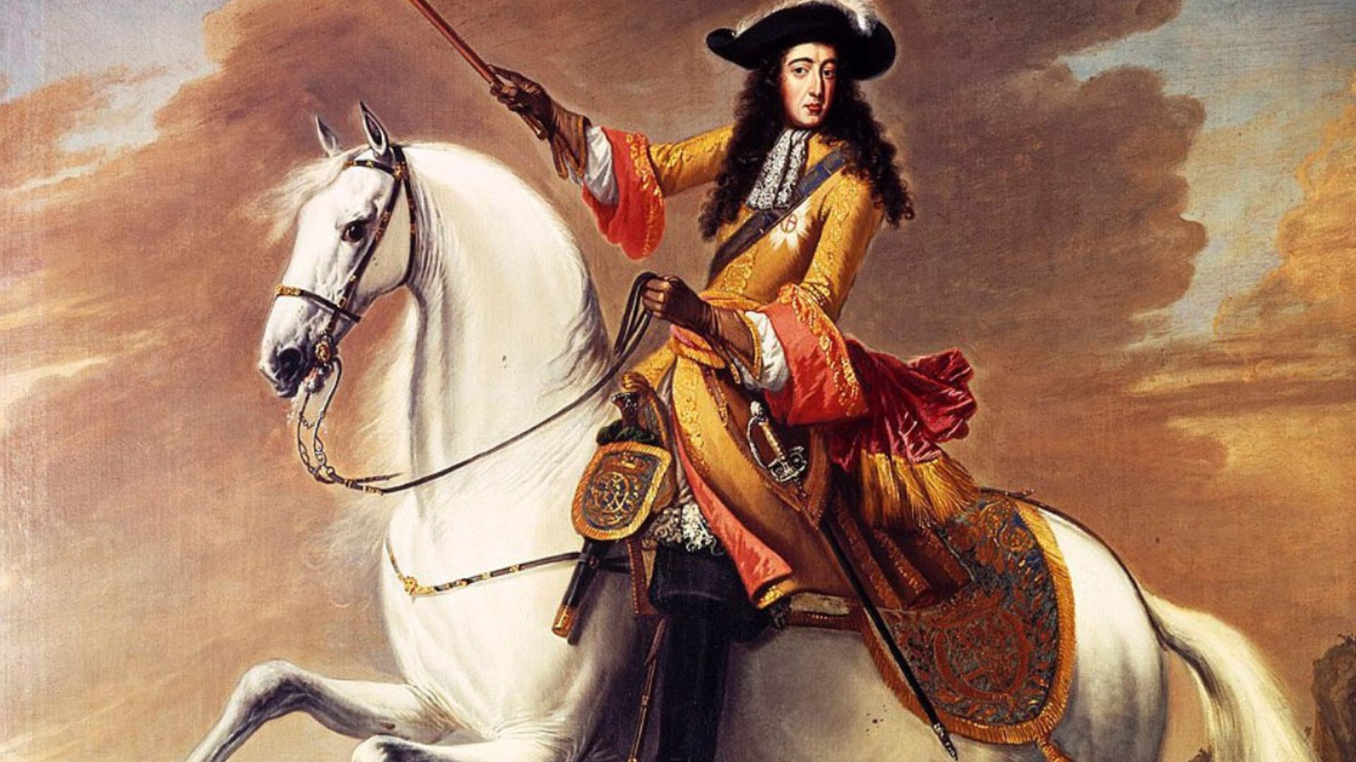 16. Le trébuchement d'un cheval qui a tué un roi