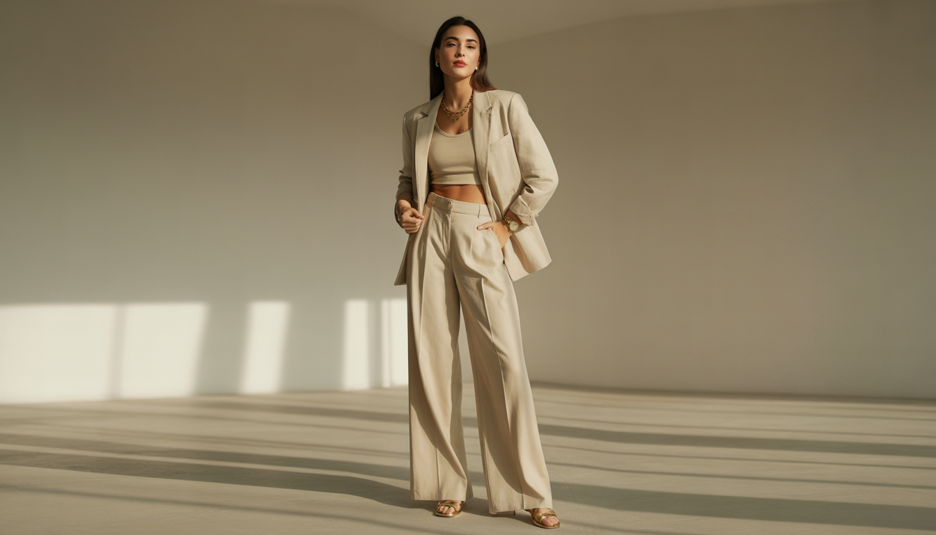 7. Le look monochrome beige