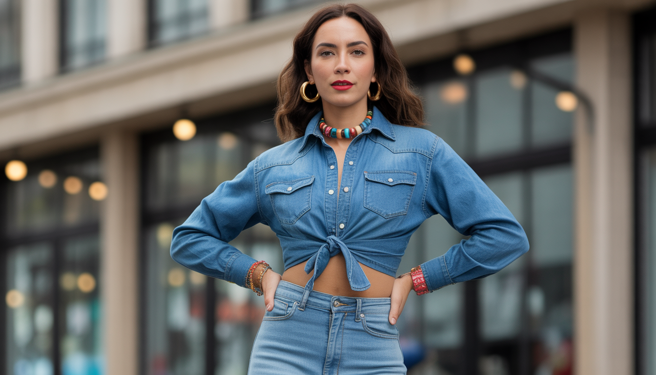 10. Le look denim sur denim