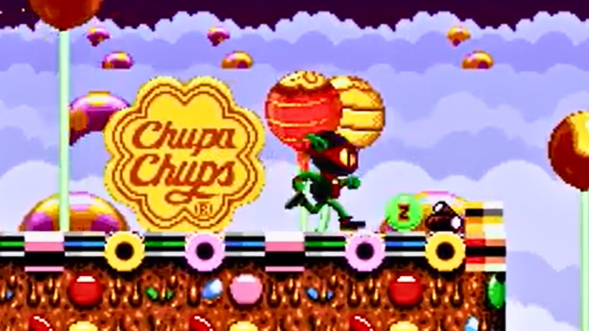 8. Zool: Ninja de la Nième Dimension - Chupa Chups