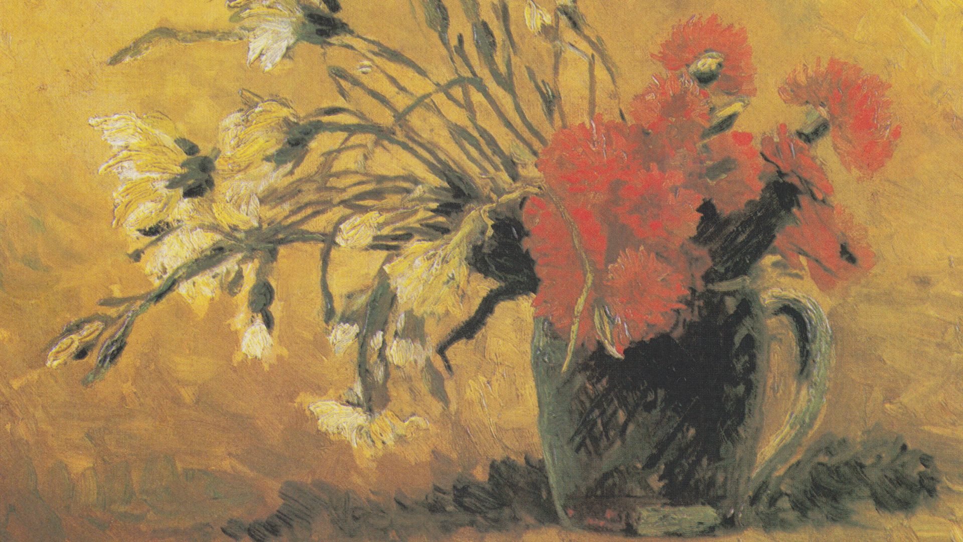 3. Vase avec œillets rouges et blancs (1886)