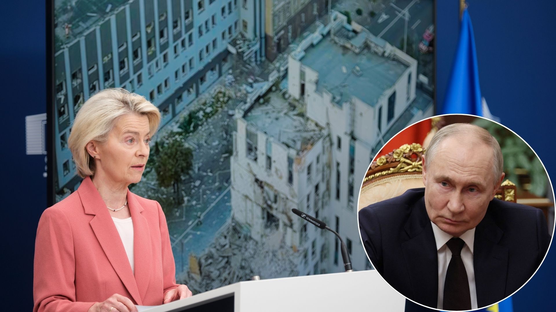Indignation in Europe: Russia strikes European buildings