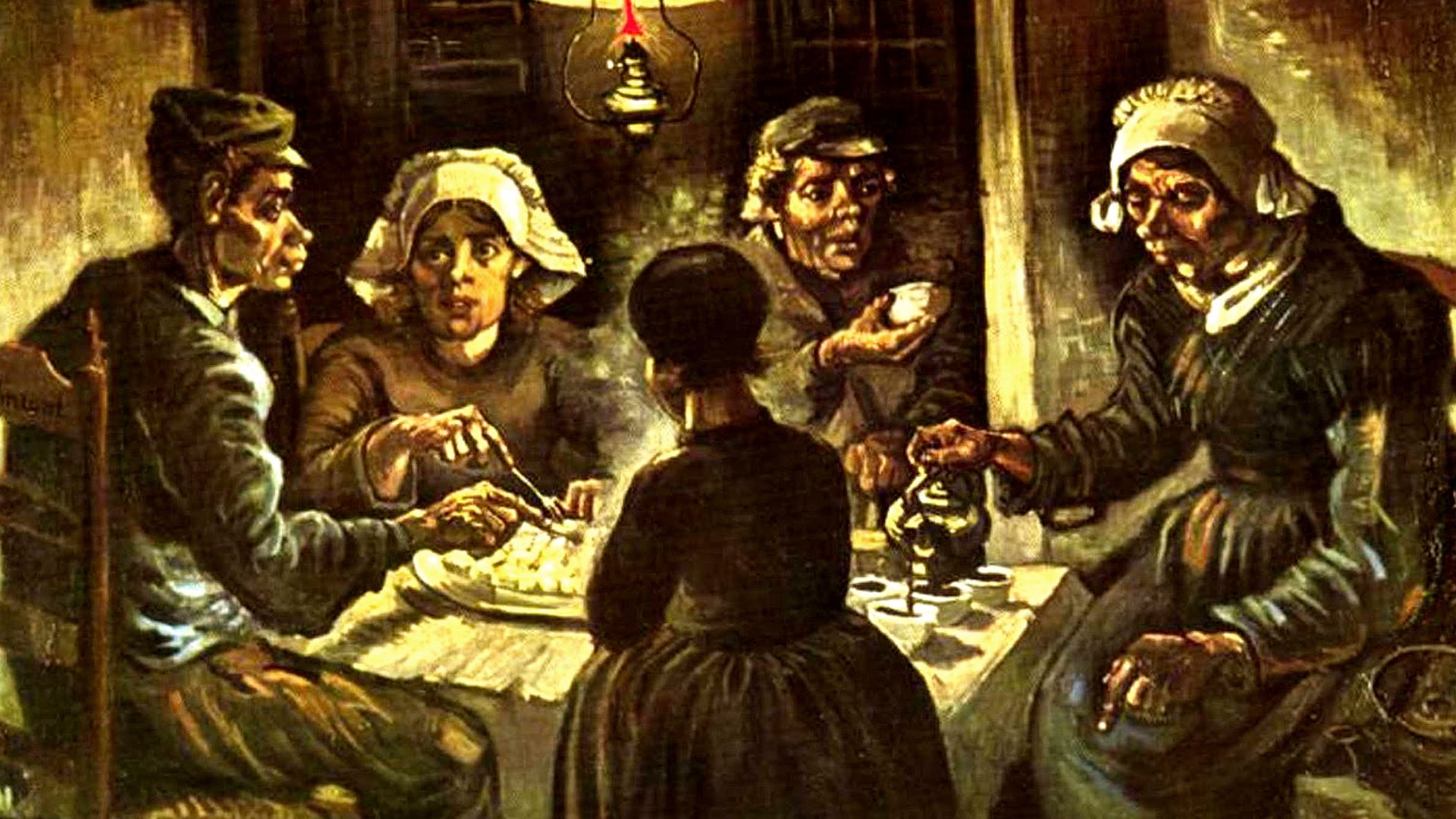 13. Les mangeurs de pommes de terre : Vincent Van Gogh
