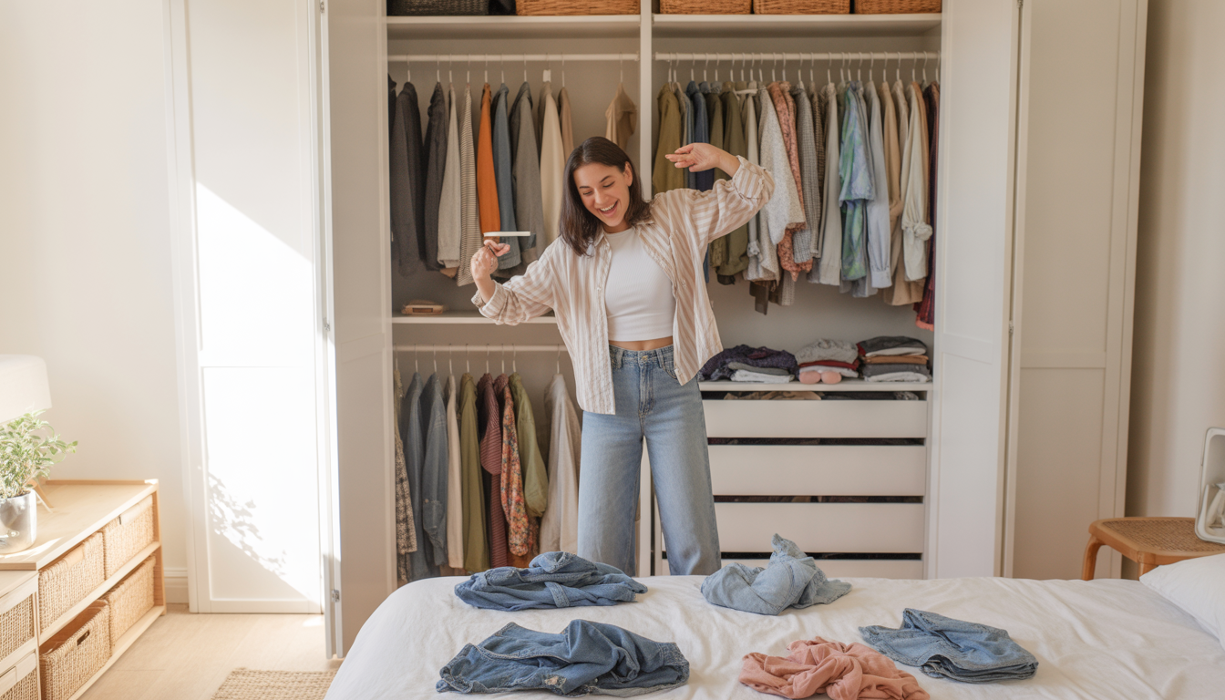 2. Faites le tri dans votre dressing (et dans votre tête)