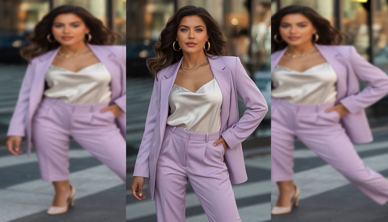 2. Le tailleur pantalon pastel