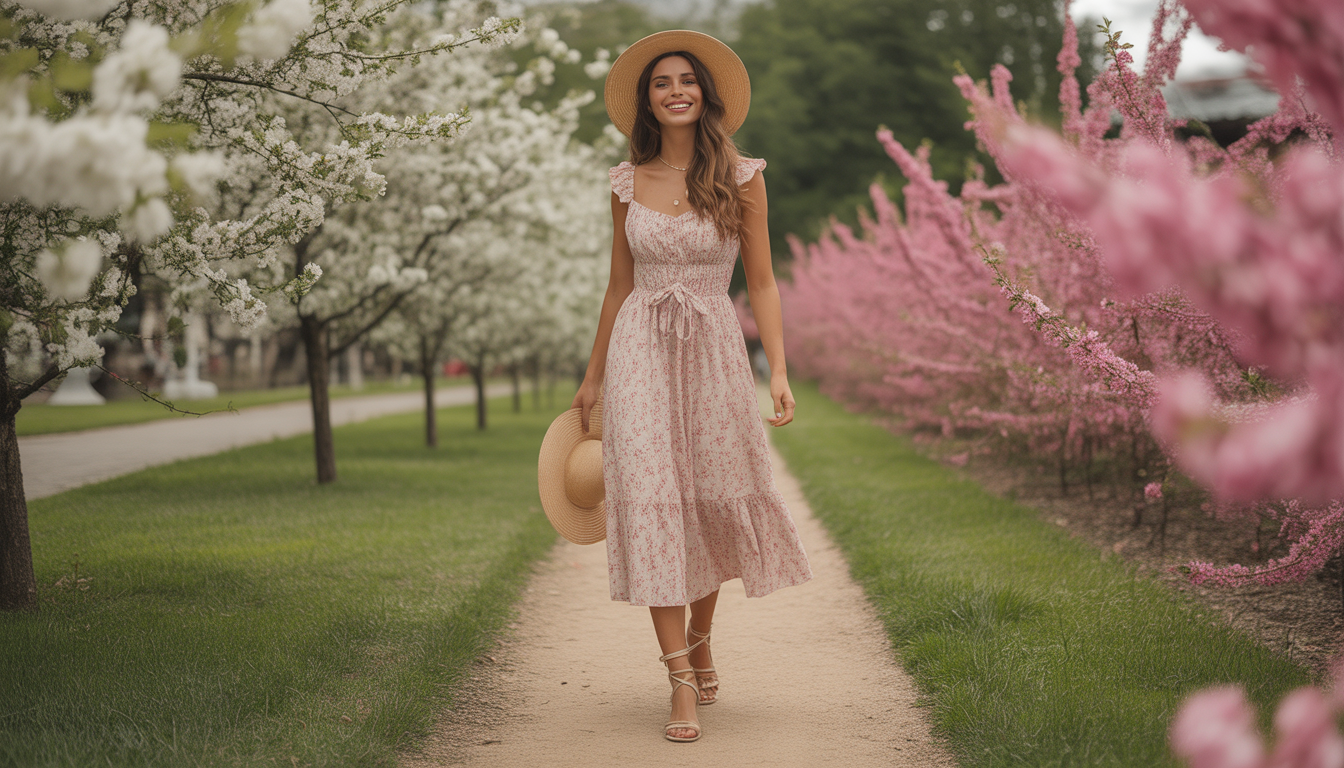 10. La robe fleurie midi