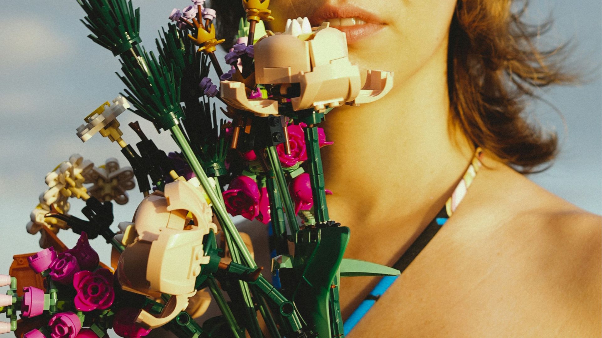 1. Bouquet de fleurs LEGO