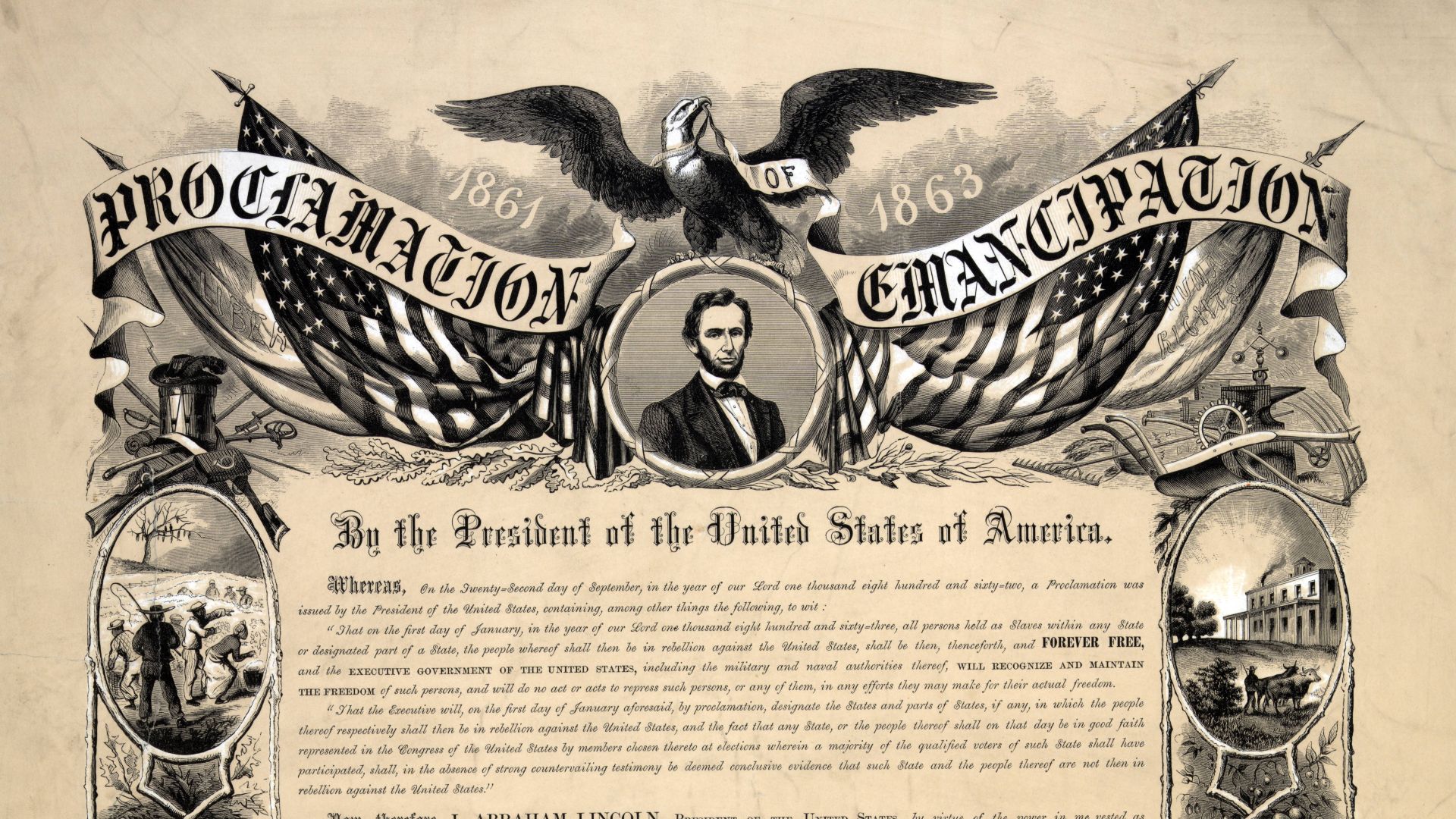 2. Copie signée de la Proclamation d'émancipation d'Abraham Lincoln