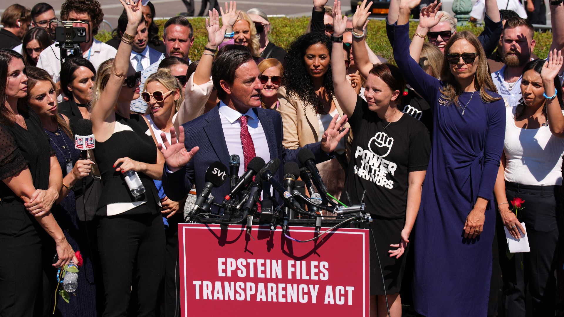 Trump mocks Jeffrey Epstein's victims