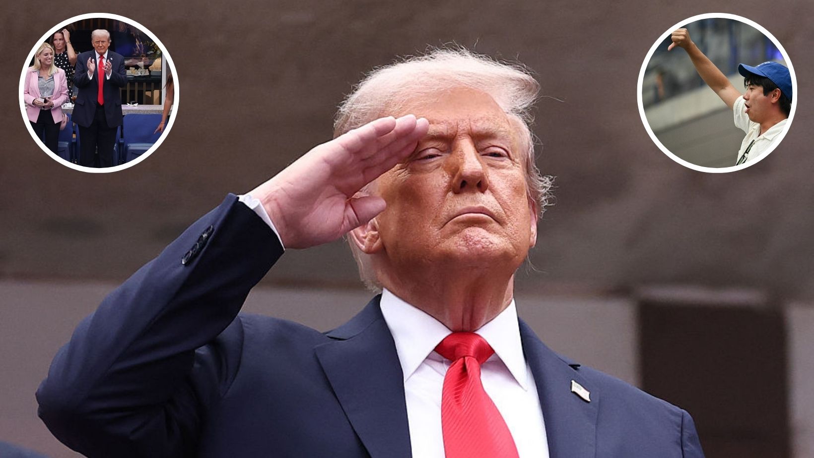 Une vague d’huées pour Trump au U.S. Open