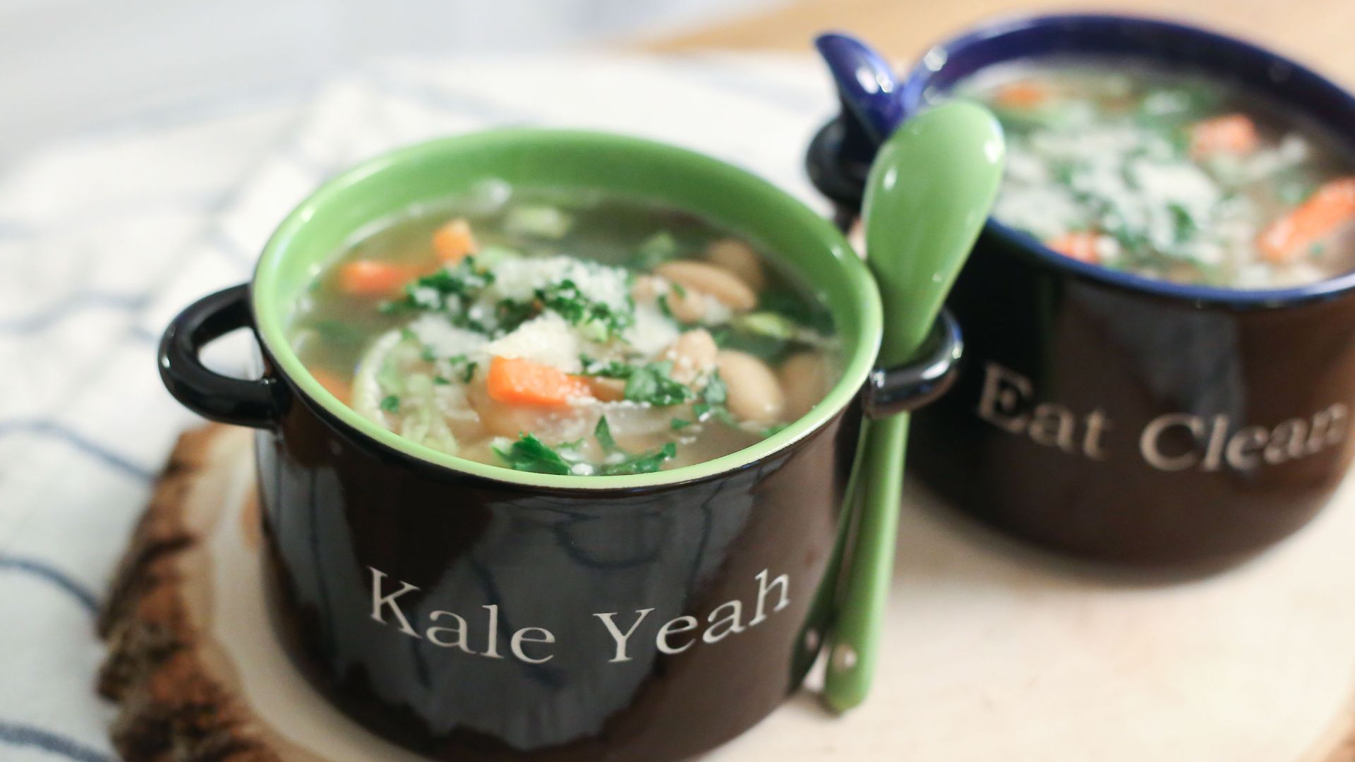 10. Soupe au chou frisé et aux haricots blancs