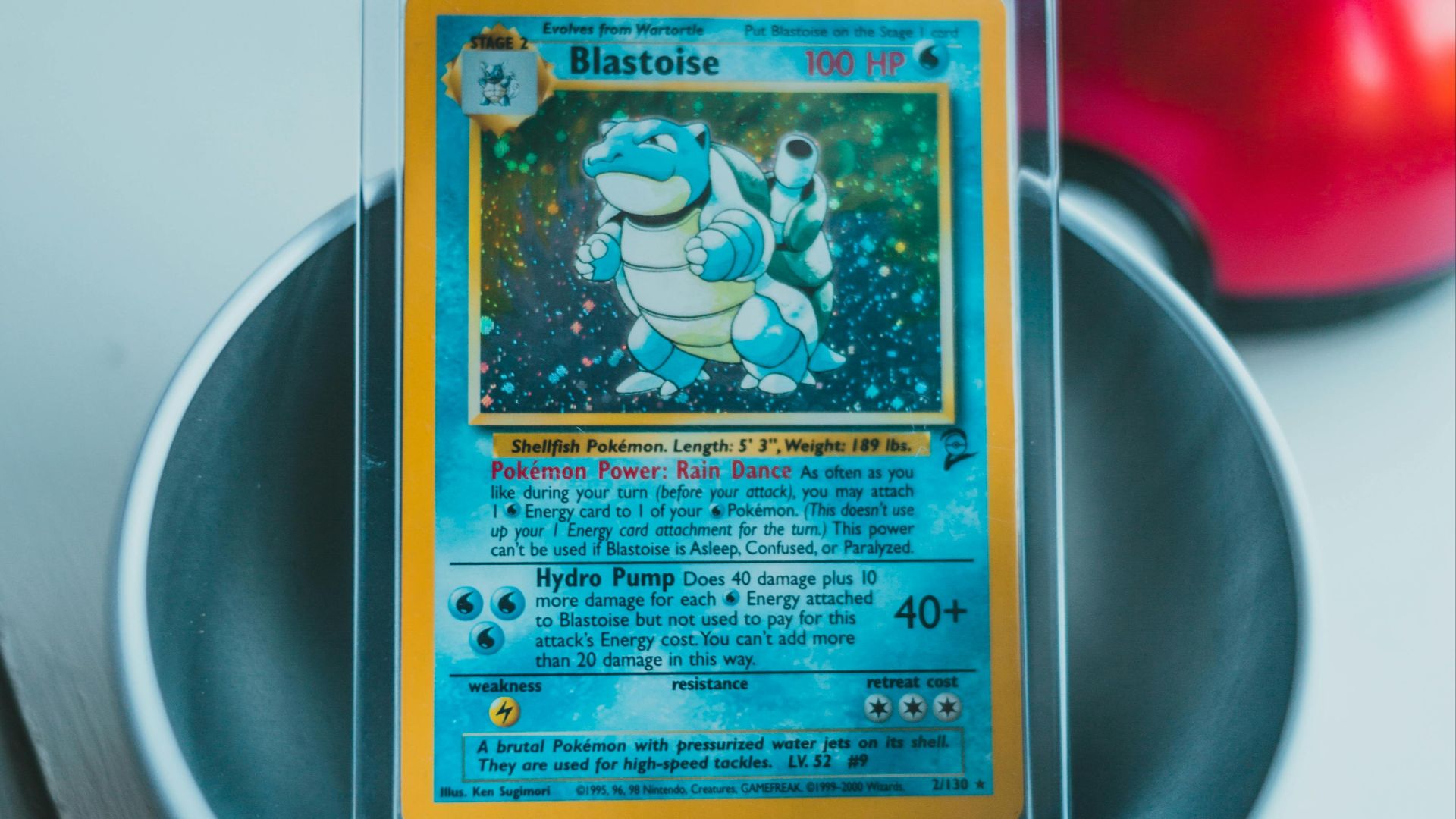 9. Test Print Gold Border Blastoise