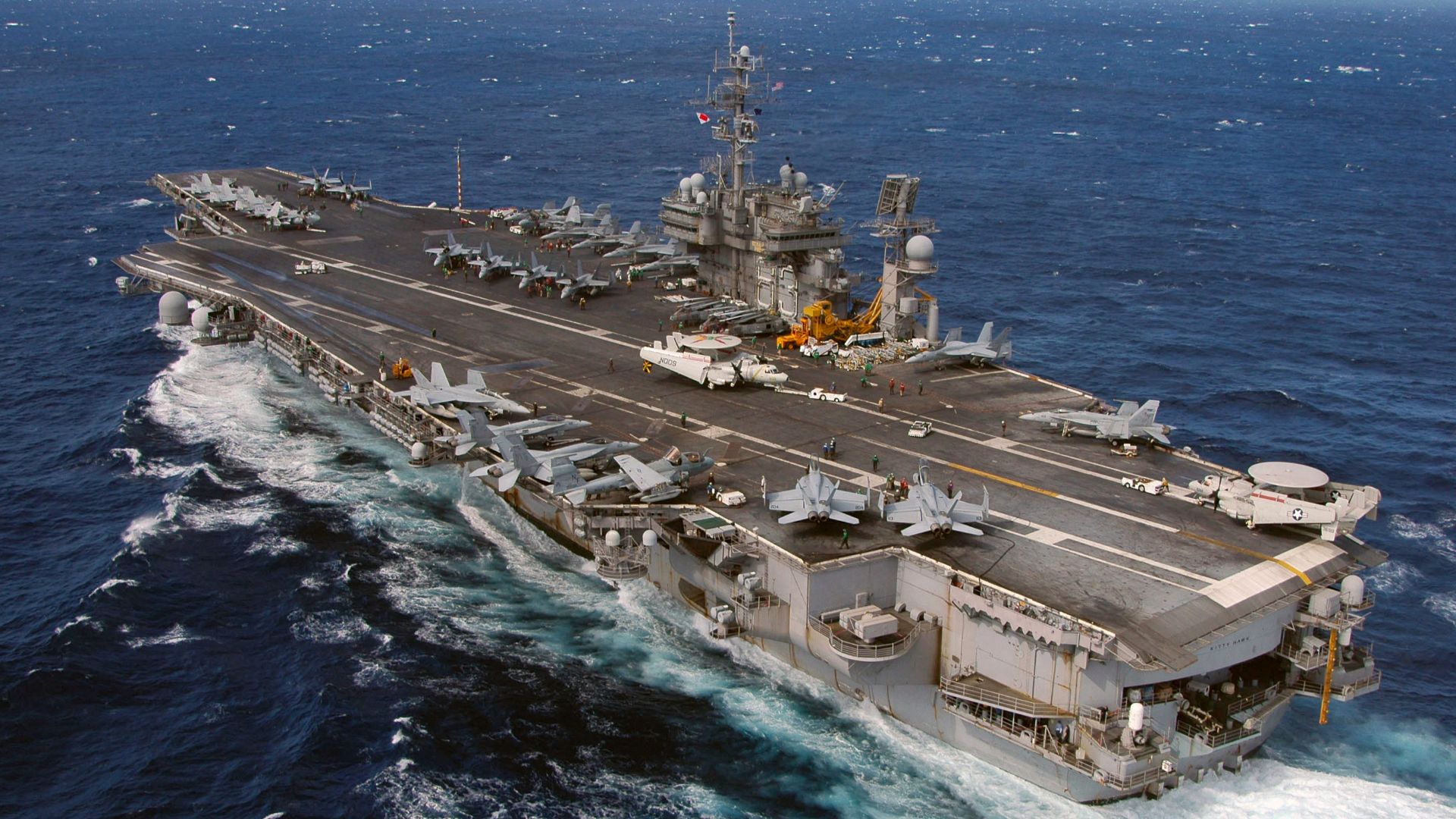 10. USS Kitty Hawk (CV-63) (1961-2009)