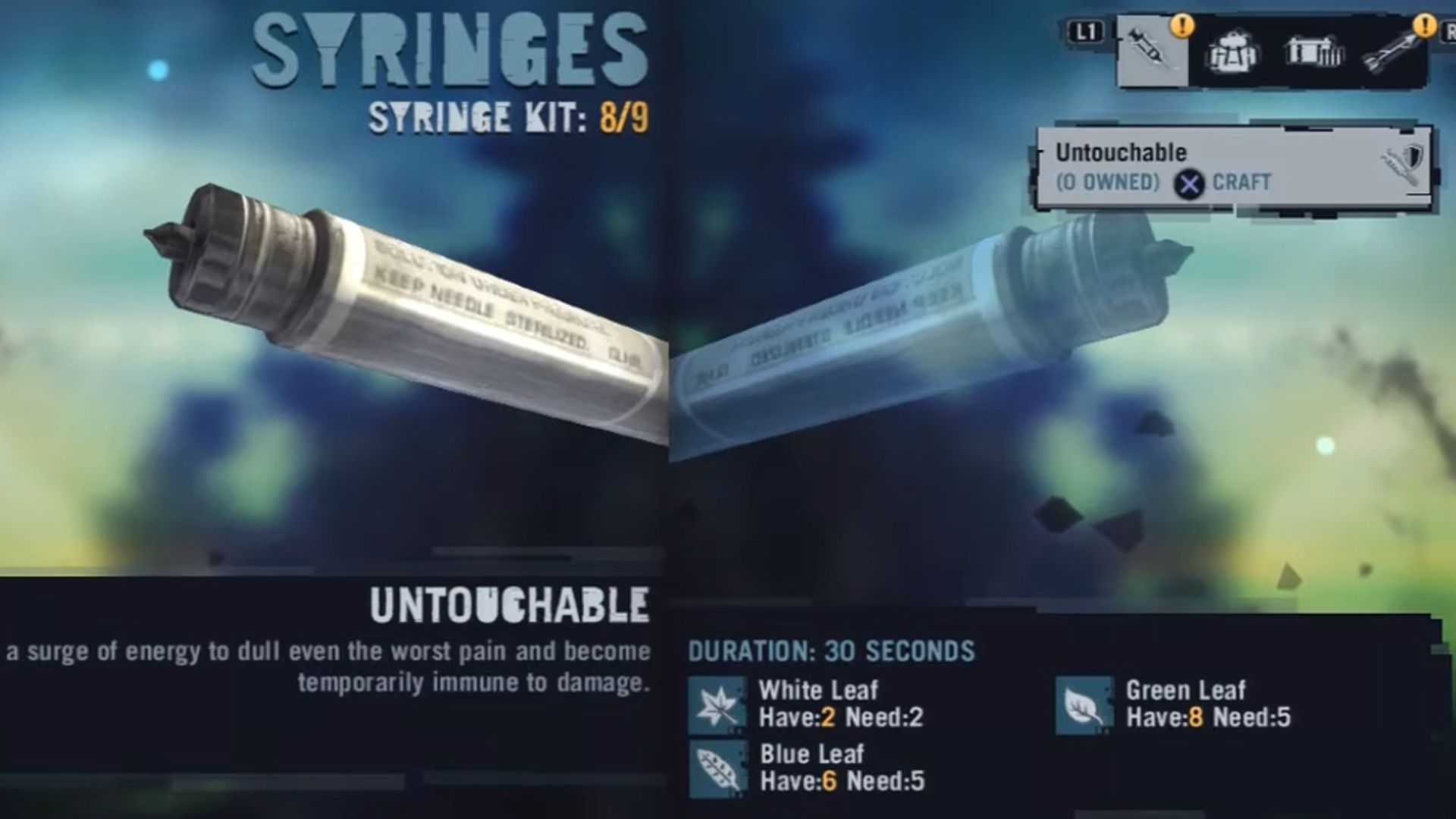 4. Far Cry 3: Fabriquer des seringues