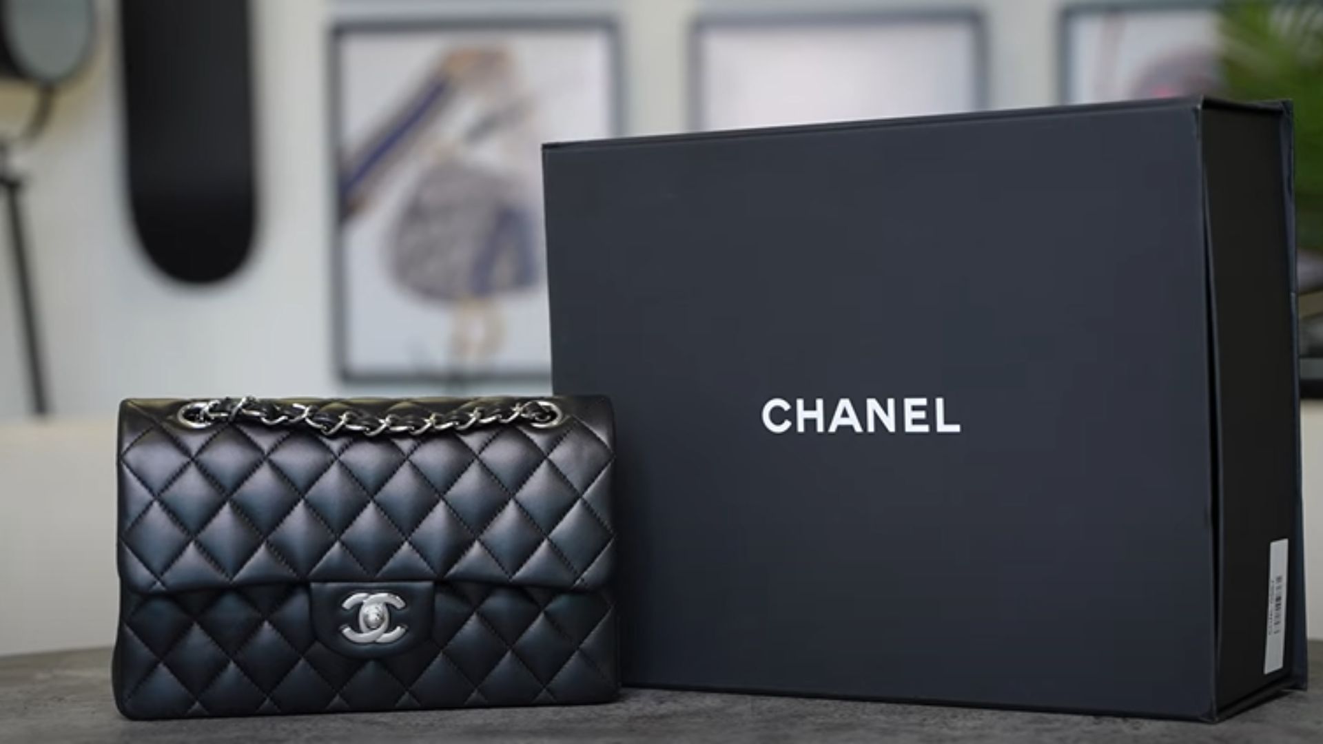 Sacs Chanel en cuir d'agneau matelassé