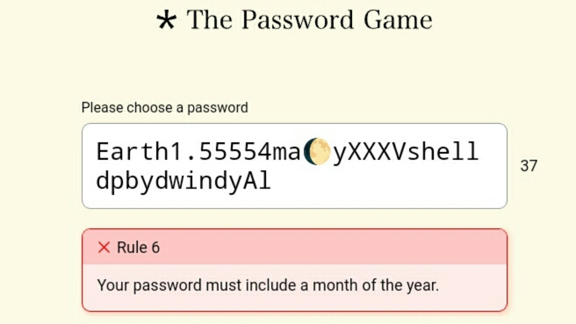 16. The Password Game
