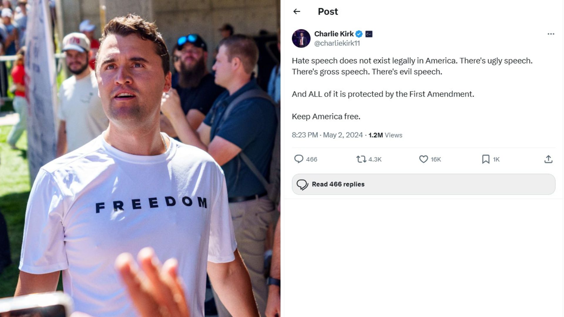 Ce qu'en pensait Charlie Kirk avant sa mort