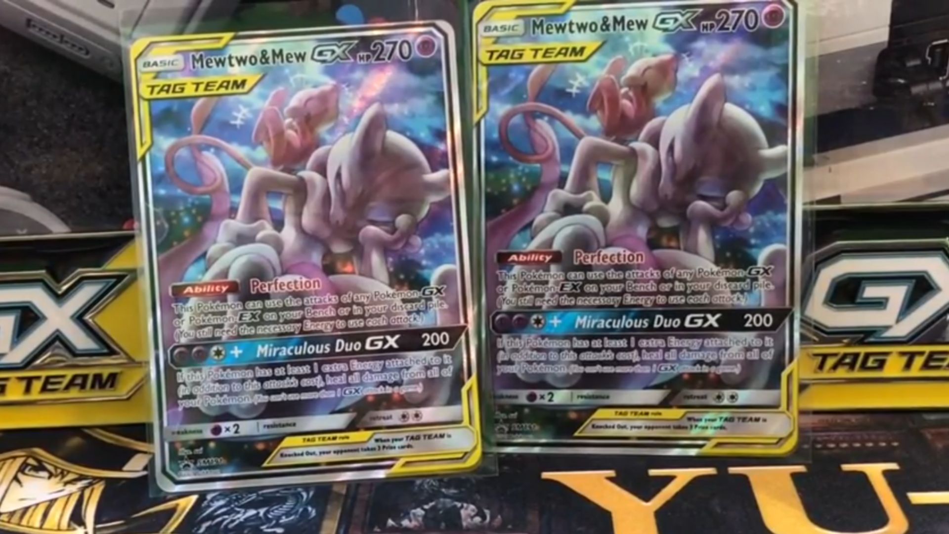 6. Mewtwo & Mew GX (Unified Minds)