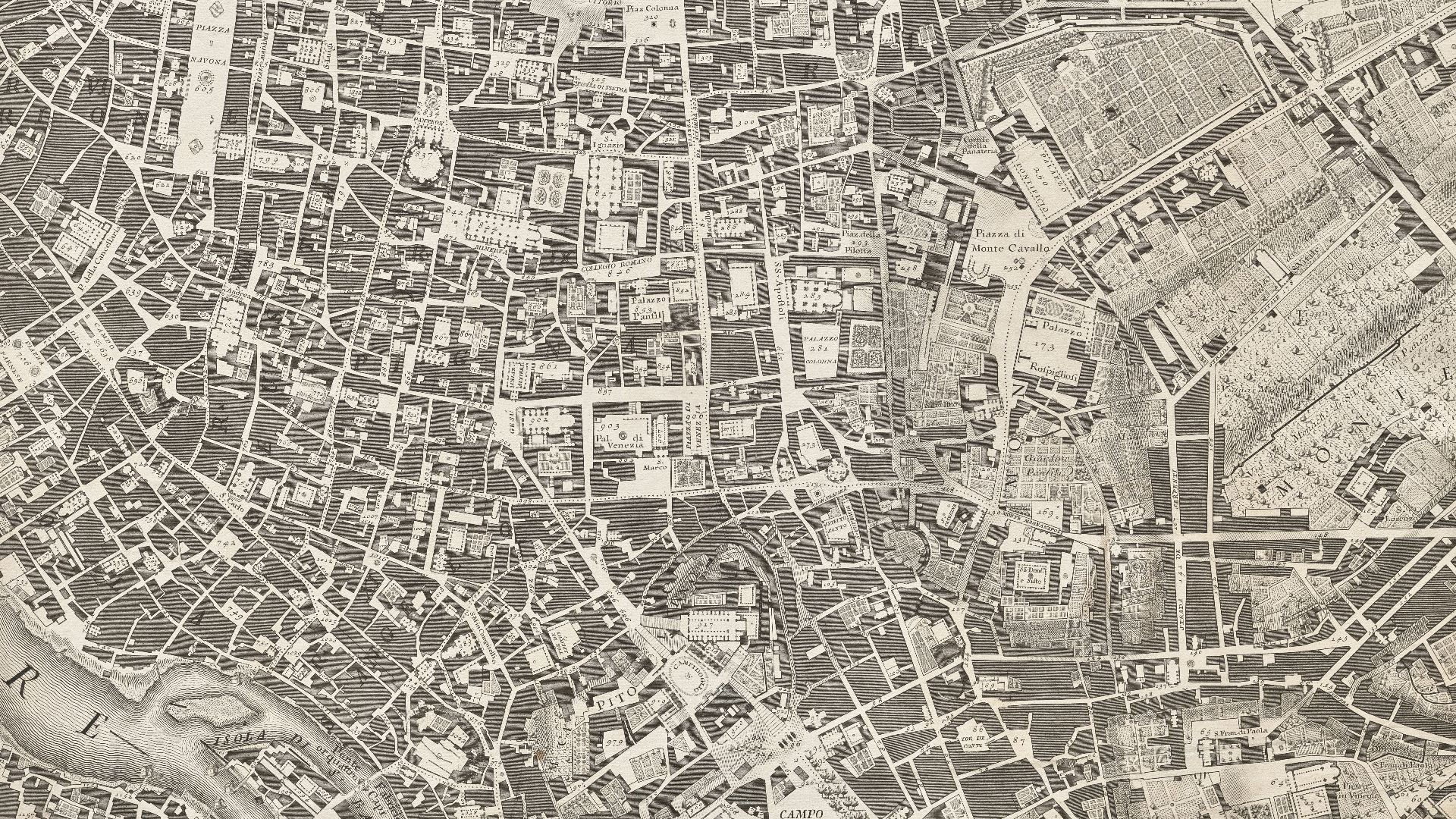 7. Plans de vieilles villes aux rues tortueuses