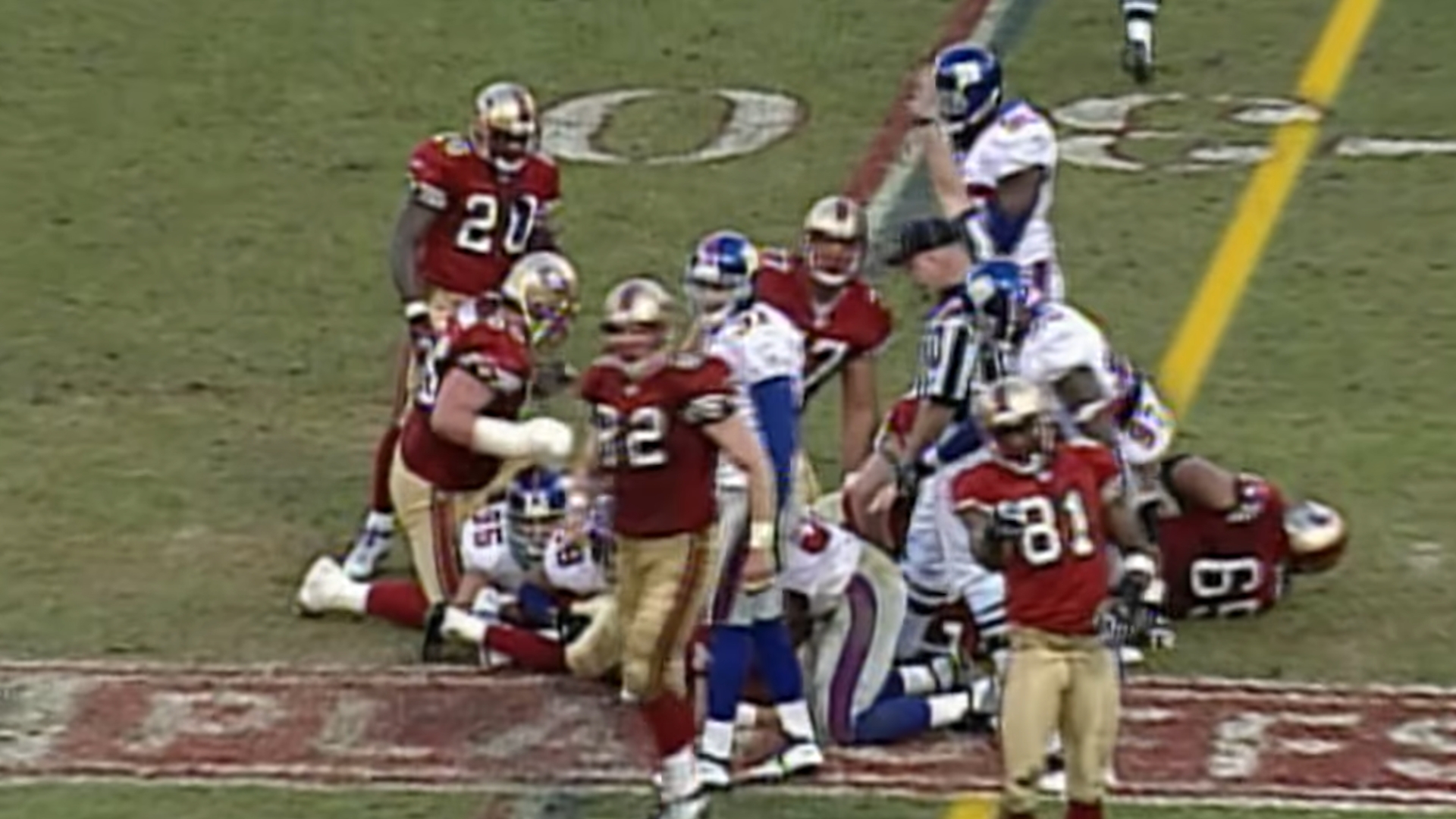 17. NFC Wild Card : New York Giants Vs. San Francisco 49ers (2002)