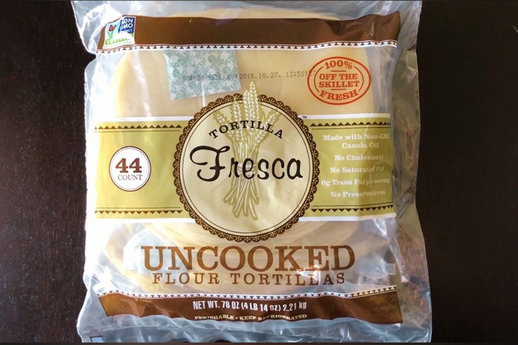 Tortillas ~ 8,99 $, paquet de 40