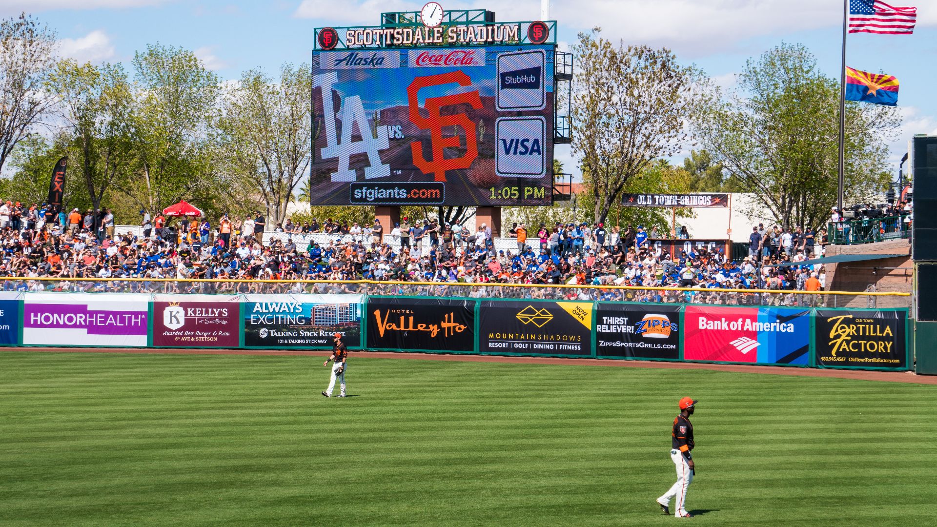 9. San Francisco Giants Vs. Los Angeles Dodgers