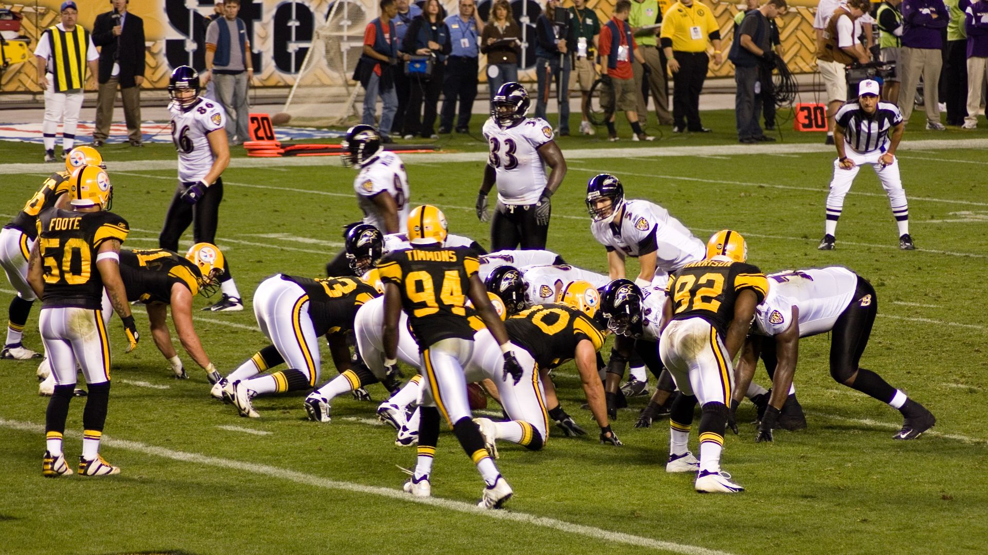 13. Steelers contre Ravens