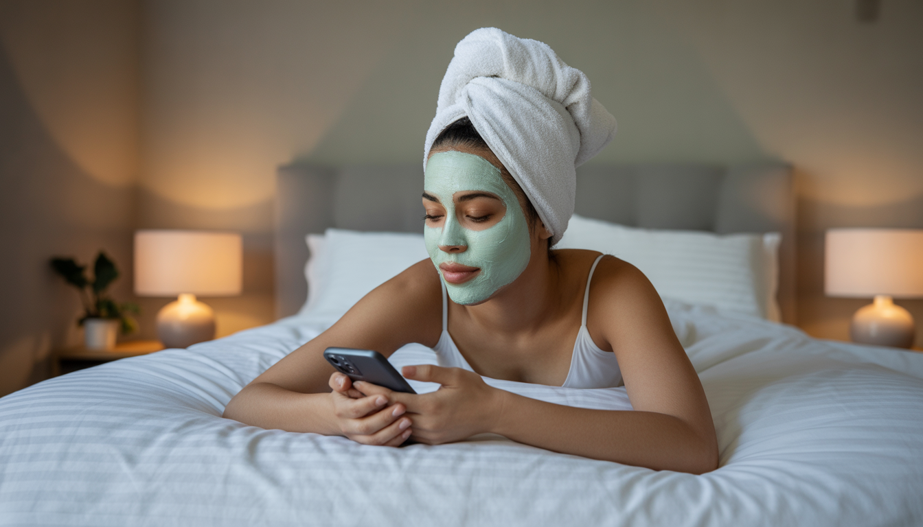 14. Détox digitale et masque cheveux