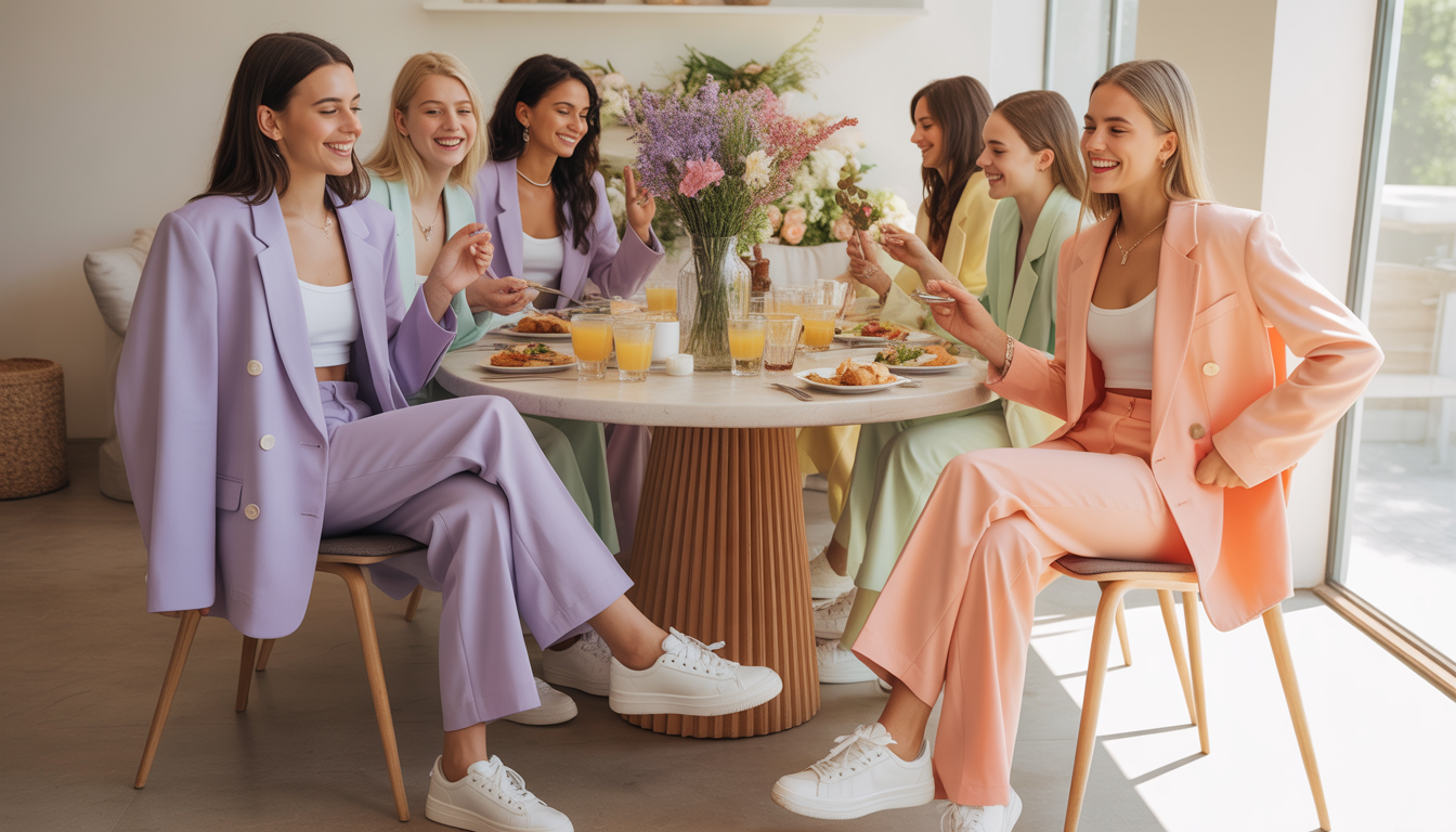 1. Le tailleur pastel revisité