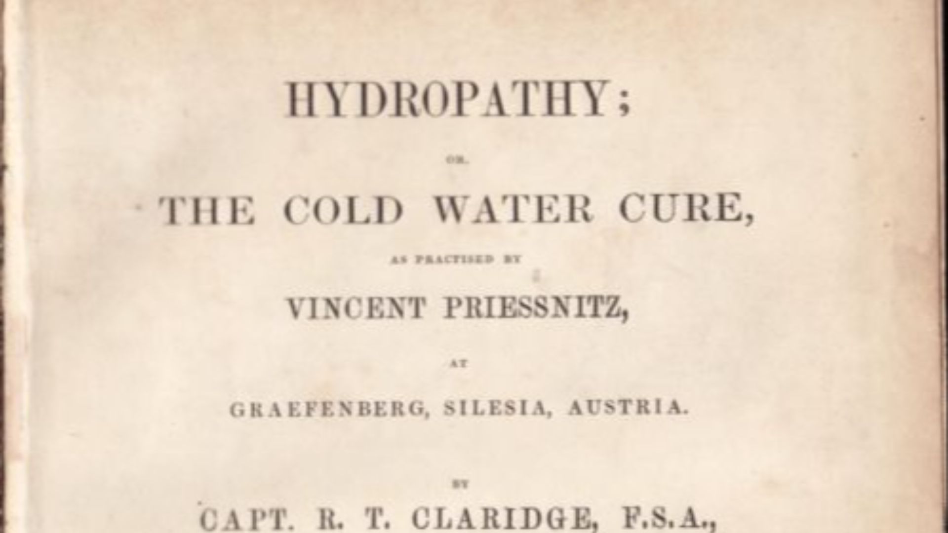 16. L'hydrothérapie pour les maladies mentales