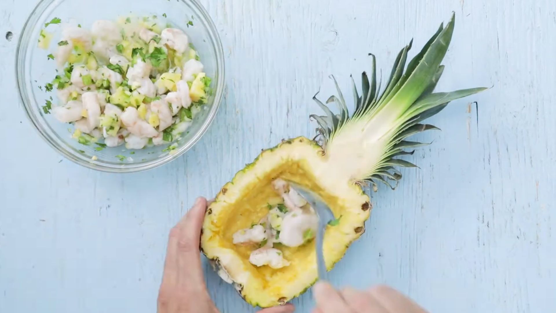 16. Ceviche d'ananas et d'avocat