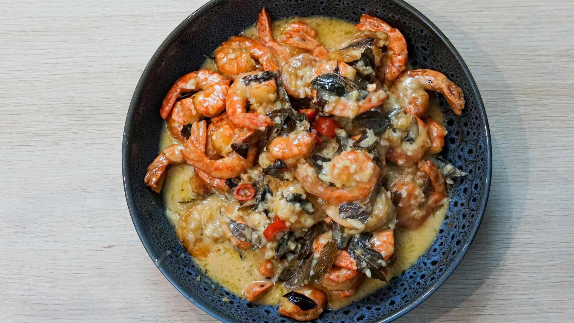 10. Rôti de crevettes au curry