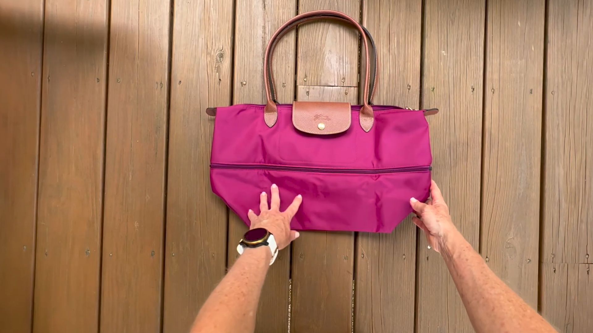 15. Fourre-tout extensible Longchamp Le Pliage