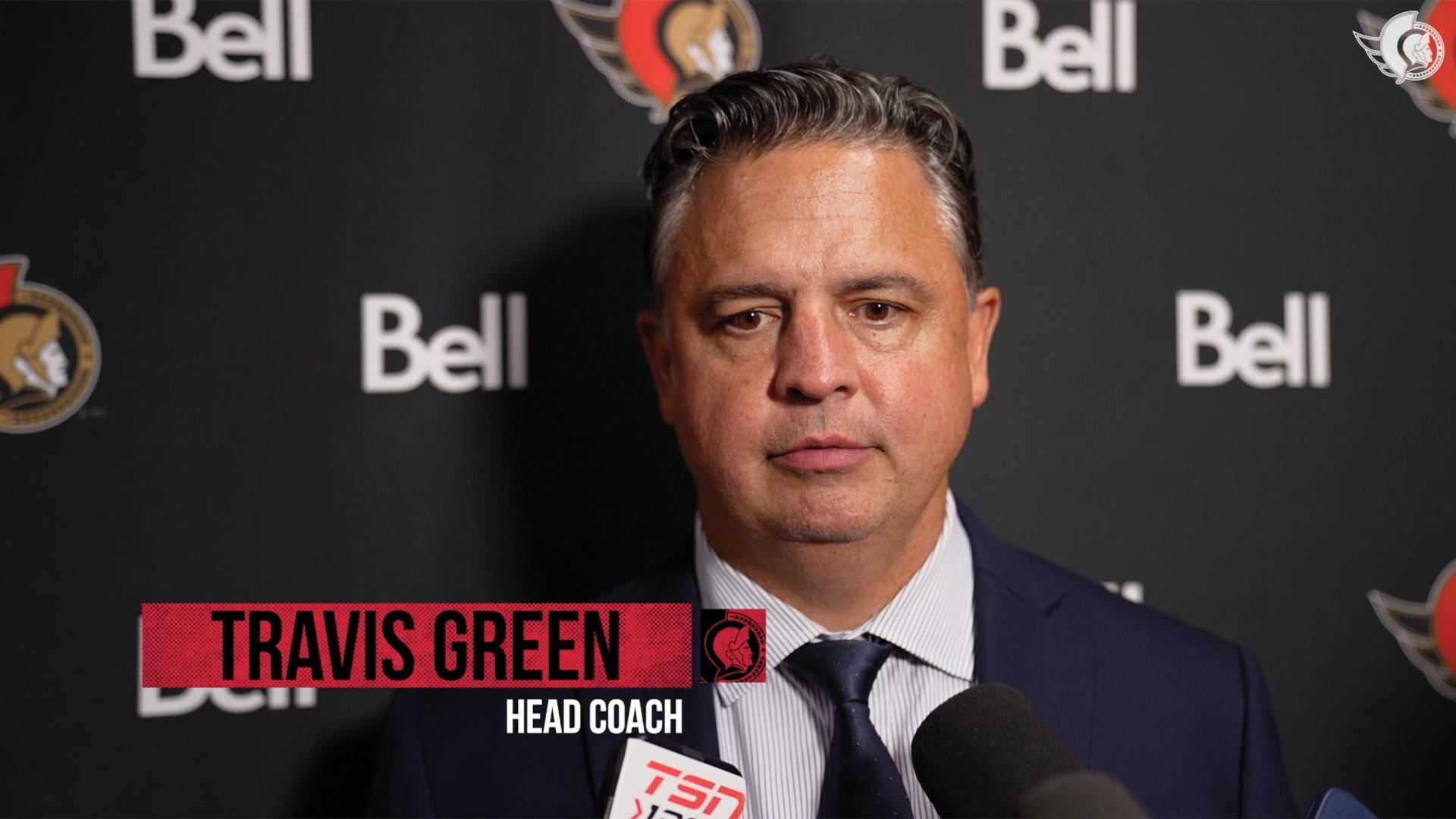 Senators: Travis Green thinks his team is getting eaten up physically at camp