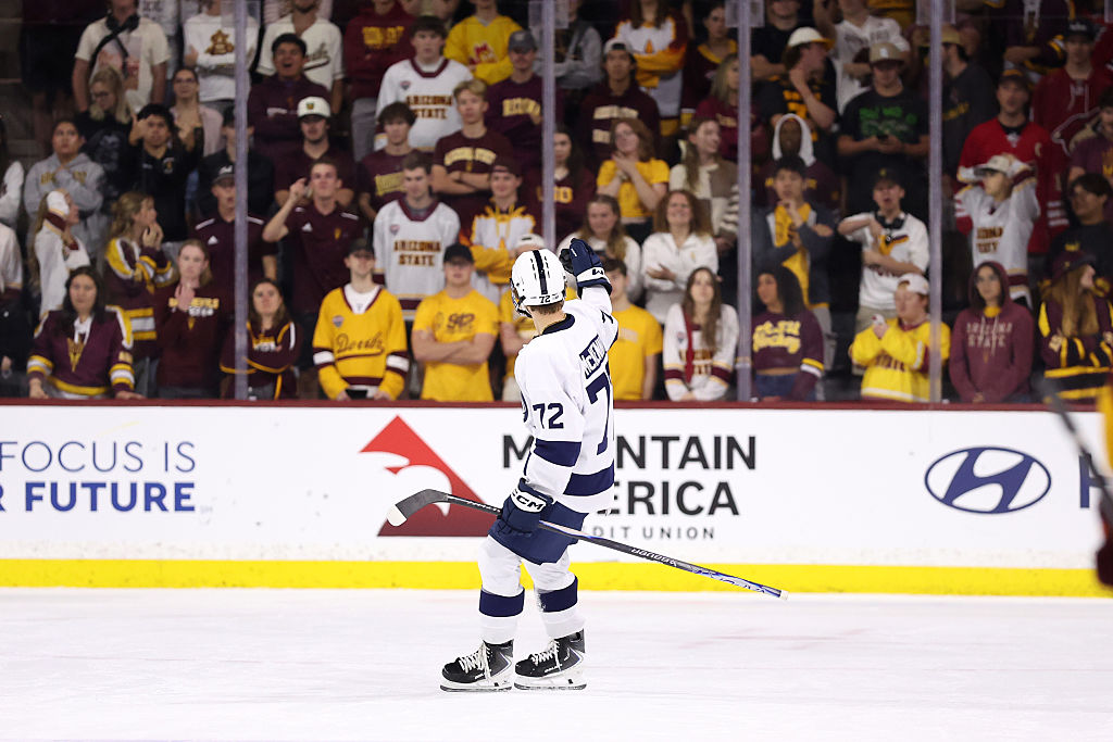 Gavin McKenna: 57 NHL scouts (!) were on hand for his first NCAA game