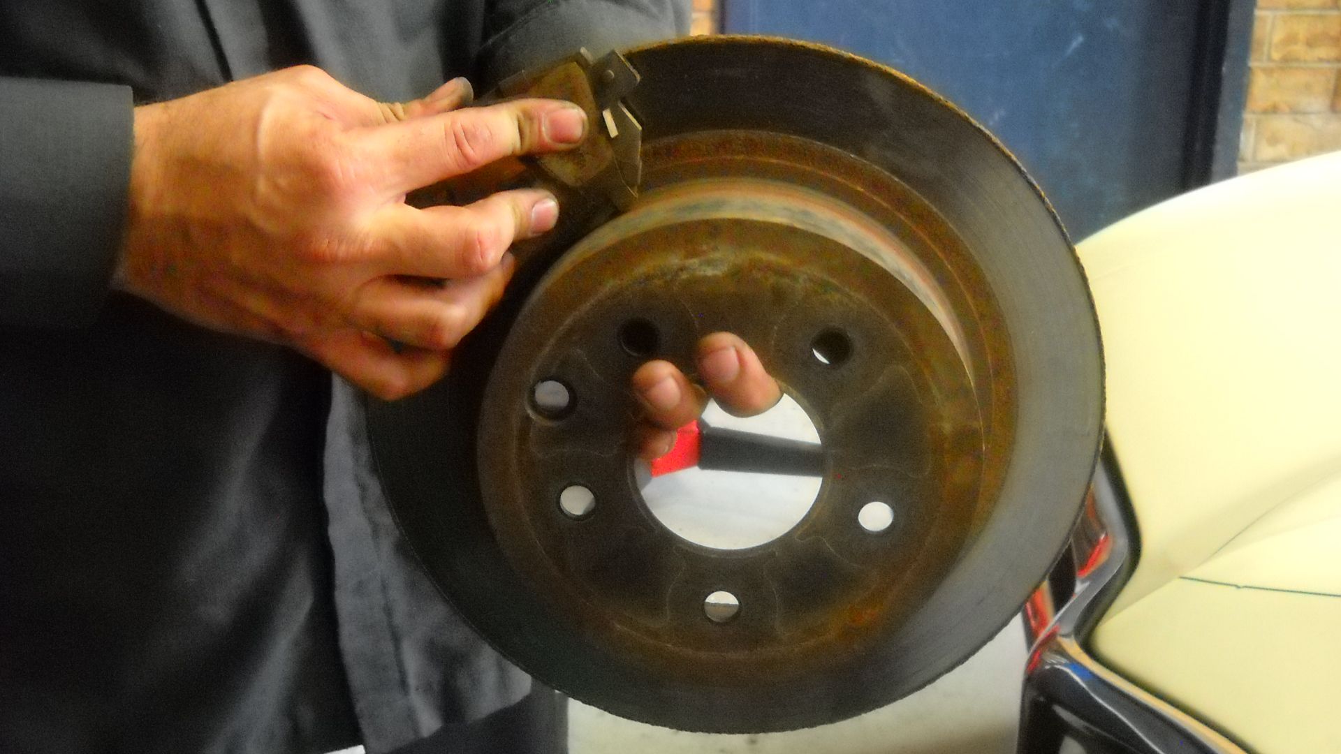 3. Accumulation de rouille sur les rotors