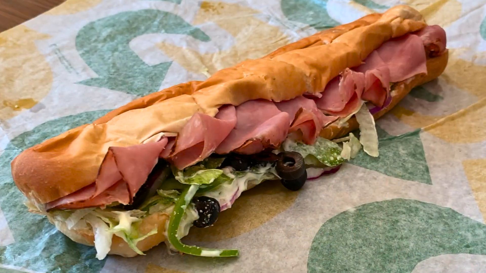 9. jambon Forêt Noire 6 pouces (Subway)