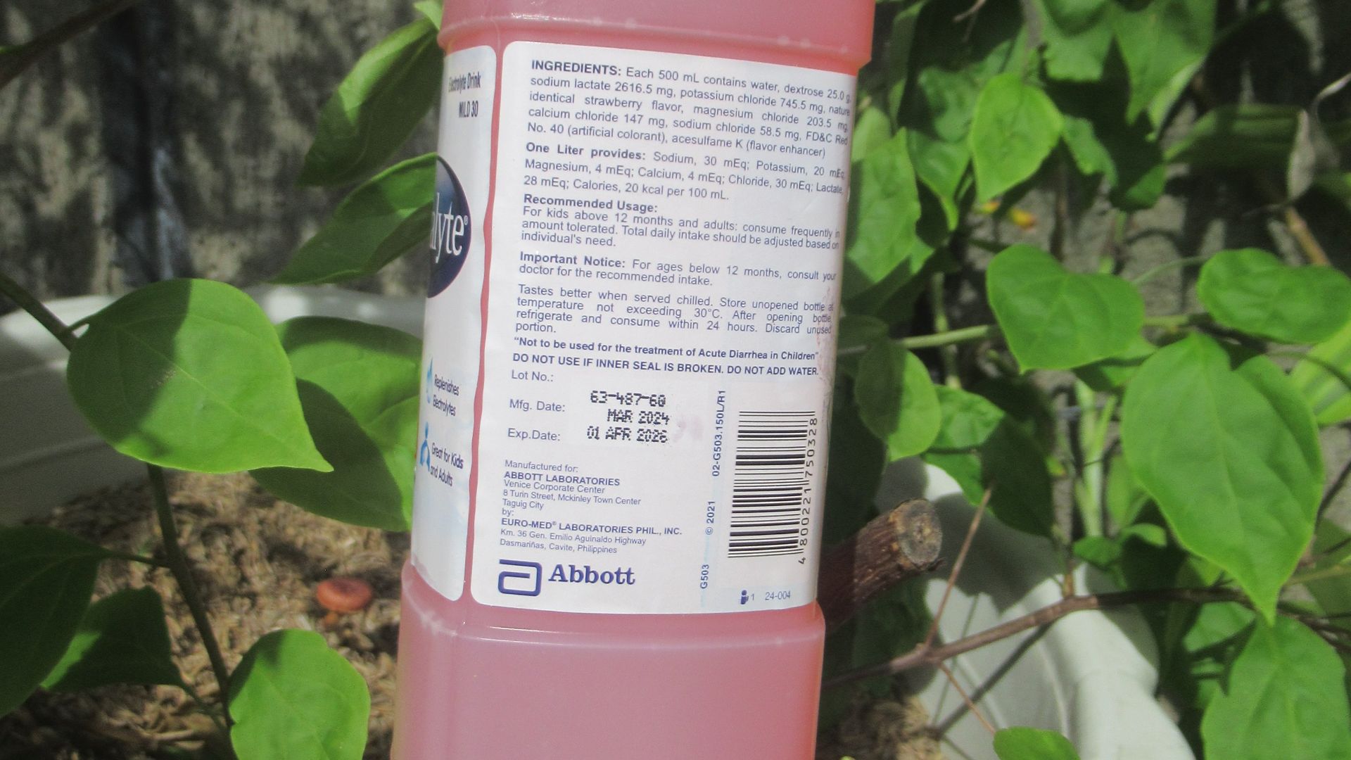 4. Pedialyte Sport