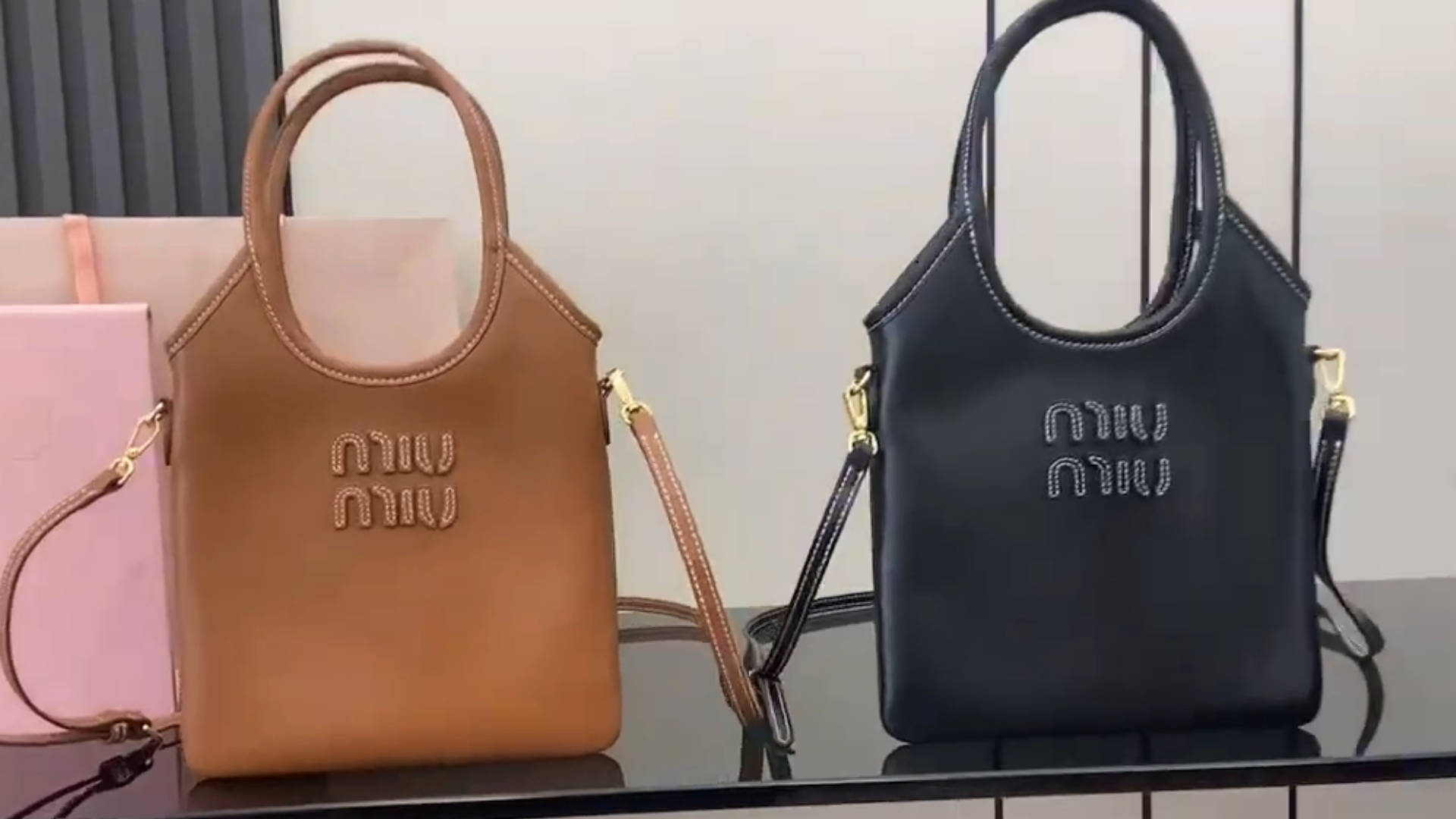 17. Miu Miu Ivy Leather Tote