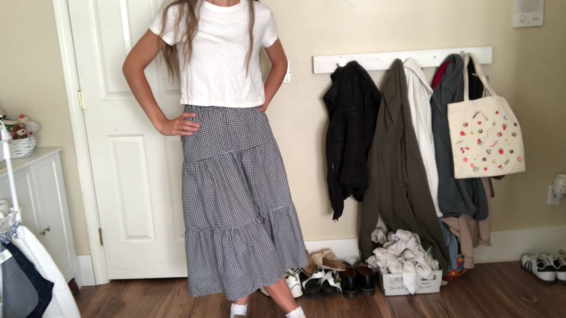 10. Jupes vichy à ourlets brodés