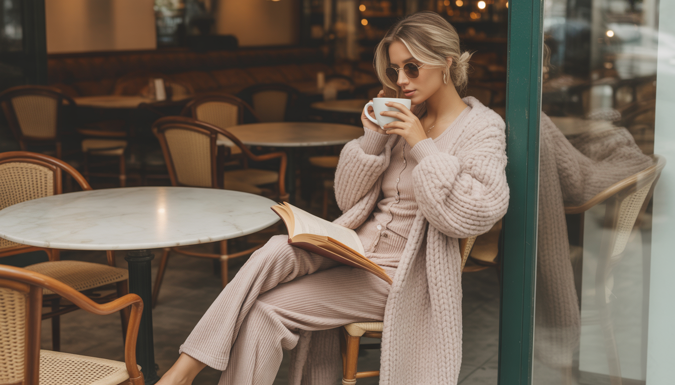 3. Le cardigan long façon doudou