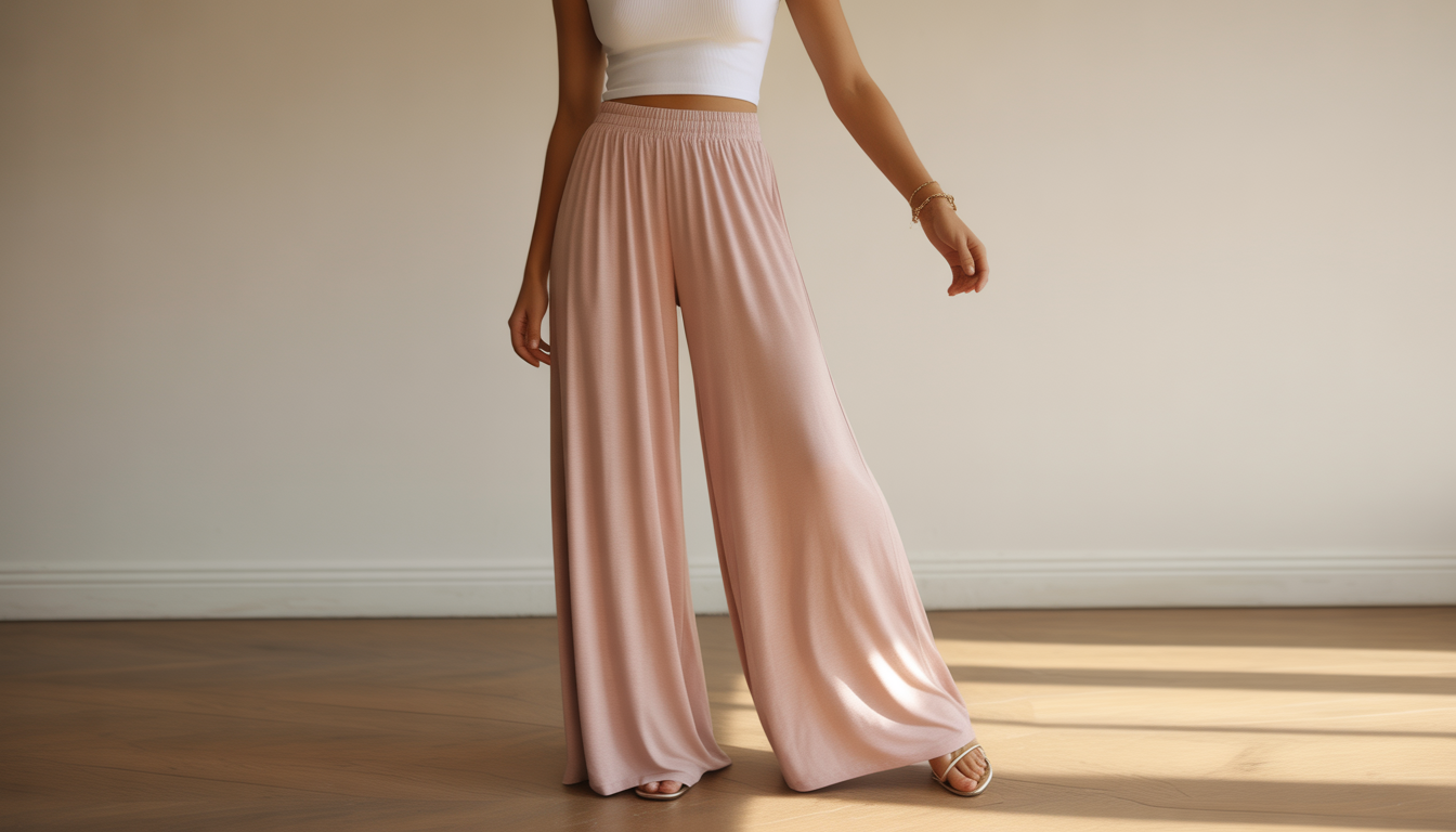 10. Le pantalon palazzo en jersey